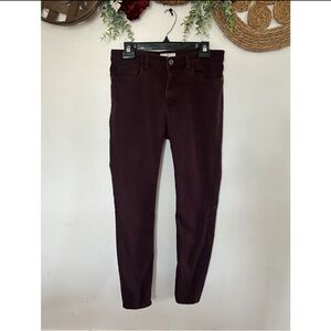 Women's Burgundy Jeans size 8